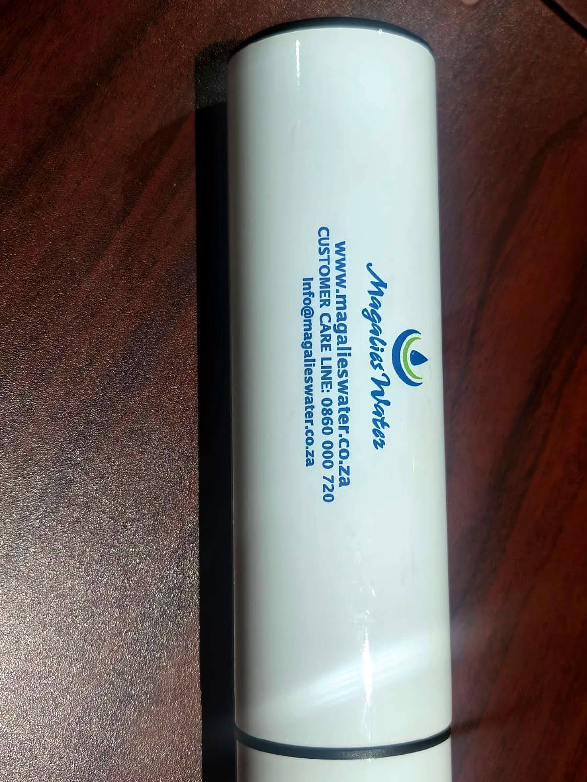 White Magalies Water branded bottle